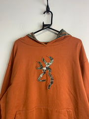 Orange Browning Badge Hoodie Men's XL