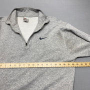 Vintage 90s Grey Nike Sweatshirt Women's Medium