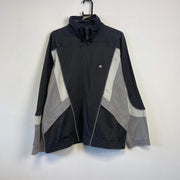 Black and Grey Champion Track Jacket Men's Large