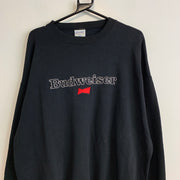 Black Budweiser Sweatshirt Men's XL