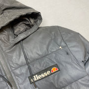 Black Ellesse Puffer Jacket Women's Small