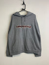 Grey Aeropostale Badge Hoodie Men's XL