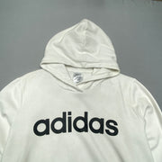 White Adidas Hoodie Women's Large