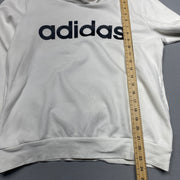 White Adidas Hoodie Women's Large