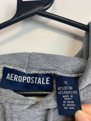 Grey Aeropostale Badge Hoodie Men's XL