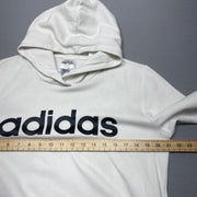 White Adidas Hoodie Women's Large