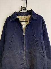 Navy Heavy Canvas Workwear Chore Jacket Men's Medium