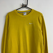 Yellow Nike Sweatshirt Women's Medium