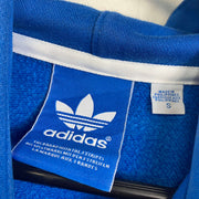 Blue Adidas Trefoil Hoodie Pullover Small
