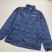 Navy Columbia Puffer Jacket Men's Medium