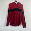Red Black Adidas Pullover Hoodie Small