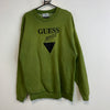 Vintage Green Guess Sweatshirt Men's Large