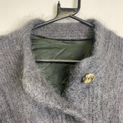 Vintage Button Down Mohair Sweater Knit Large