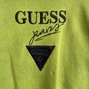 Vintage Green Guess Sweatshirt Men's Large