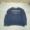 Vintage 90s Navy Lee NFL Cowboys Sweatshirt Men's XXL