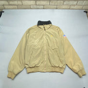 Vintage Beige Game Bomber Jacket Men's Large