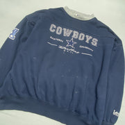 Vintage 90s Navy Lee NFL Cowboys Sweatshirt Men's XXL