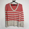 Pink Grey Knit Sweater Jumper Tommy Hilfiger Womens Small