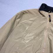 Vintage Beige Game Bomber Jacket Men's Large