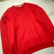 Vintage 90s Red Russell Athletic Blank Sweatshirt Men's XXL