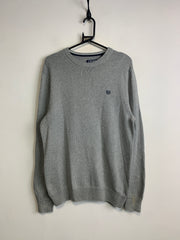 Grey CHAPS Crew-neck Jumper Men's Medium