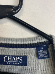 Grey CHAPS Crew-neck Jumper Men's Medium