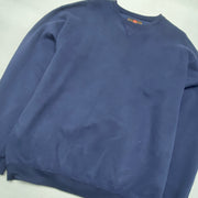 Navy Russell Athletic Blank Sweatshirt Men's XL