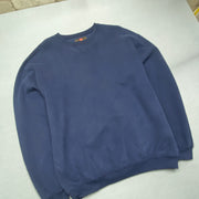 Navy Russell Athletic Blank Sweatshirt Men's XL