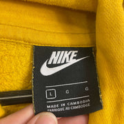 Yellow Nike Pullover Hoodie Large