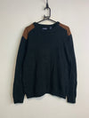 Black CHAPS Crew-neck Jumper Men's Large