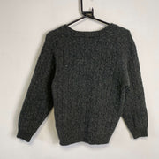 Vintage Grey Kappa Knit Sweater Jumper Small Womens