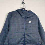 Blue Adidas Quilted Jacket Men's XS