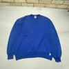 Vintage 90s Blue Russell Athletic Blank Sweatshirt Men's Large