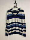 Multi-colour Tommy Hilfiger Striped V-neck Jumper Men's Large