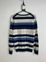 Multi-colour Tommy Hilfiger Striped V-neck Jumper Men's Large