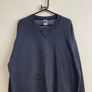 Vintage 90s Navy Russell Athletic Blank Sweatshirt Men's XL