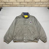 Grey and Yellow Nautica Reversible Jacket Men's XL