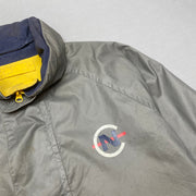 Grey and Yellow Nautica Reversible Jacket Men's XL