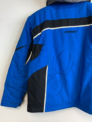 Black and Blue Spyder Jacket Youth's Medium