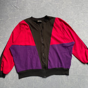 Purple and Red Track jacket Large
