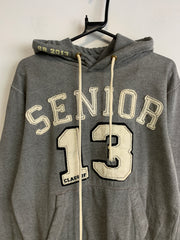 Grey Senior Hoodie Men's Small