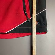 Red Black Dickies Softshell Workwear Jacket 2XL