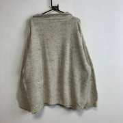 Grey Chunky Knit Sweater Men's XL