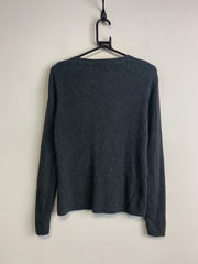 Grey Tommy Hilfiger V-neck Jumper Men's Large