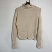 Beige Polo Jeans Ralph Lauren Knit Sweater Jumper Turtleneck Womens Large