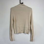 Beige Polo Jeans Ralph Lauren Knit Sweater Jumper Turtleneck Womens Large