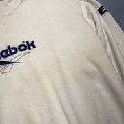 Vintage Cream Reebok Sweatshirt Men's Medium