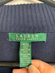 Navy Ralph Lauren Chest Logo Cardigan Women's Medium