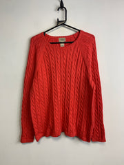 Red L.L. Bean Crew-neck Jumper Women's XL