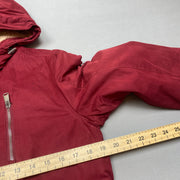 Red Tommy Hilfiger Fleece Lined Raincoat Men's Small